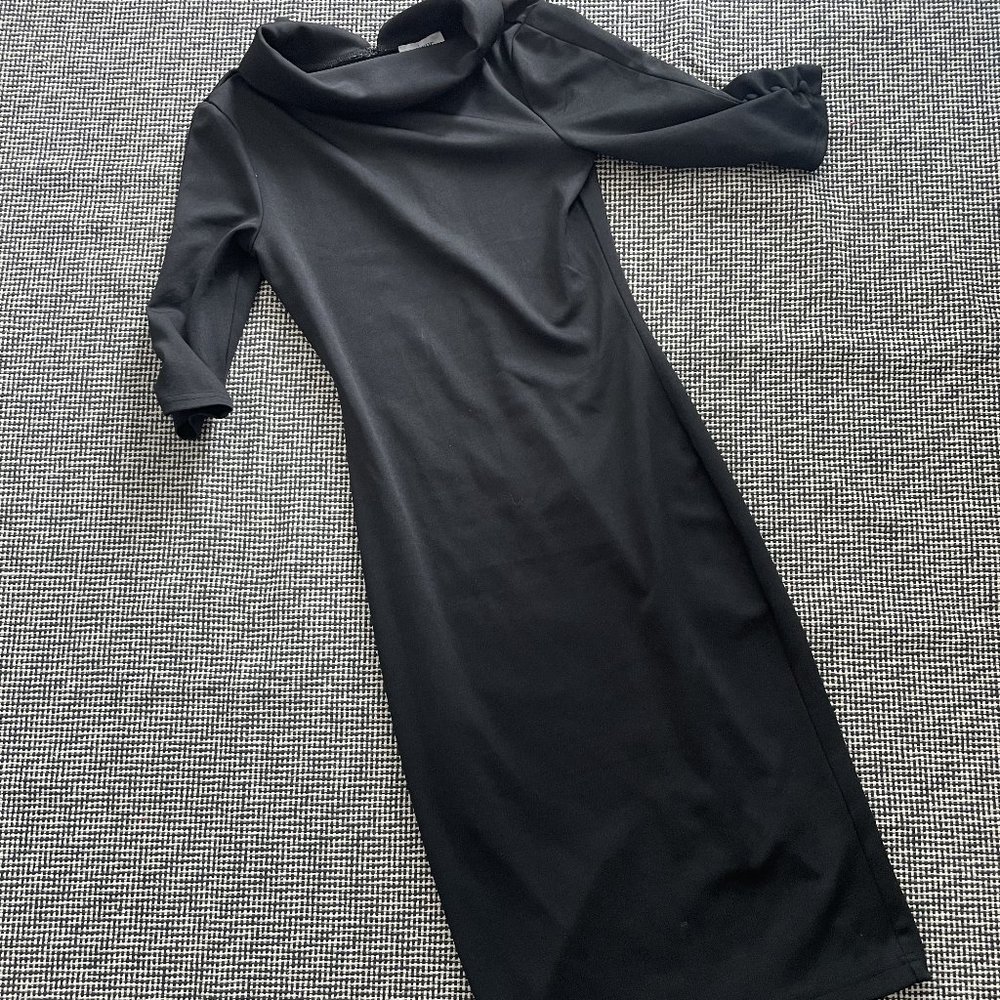 Unique Vintage Black Wiggle Dress